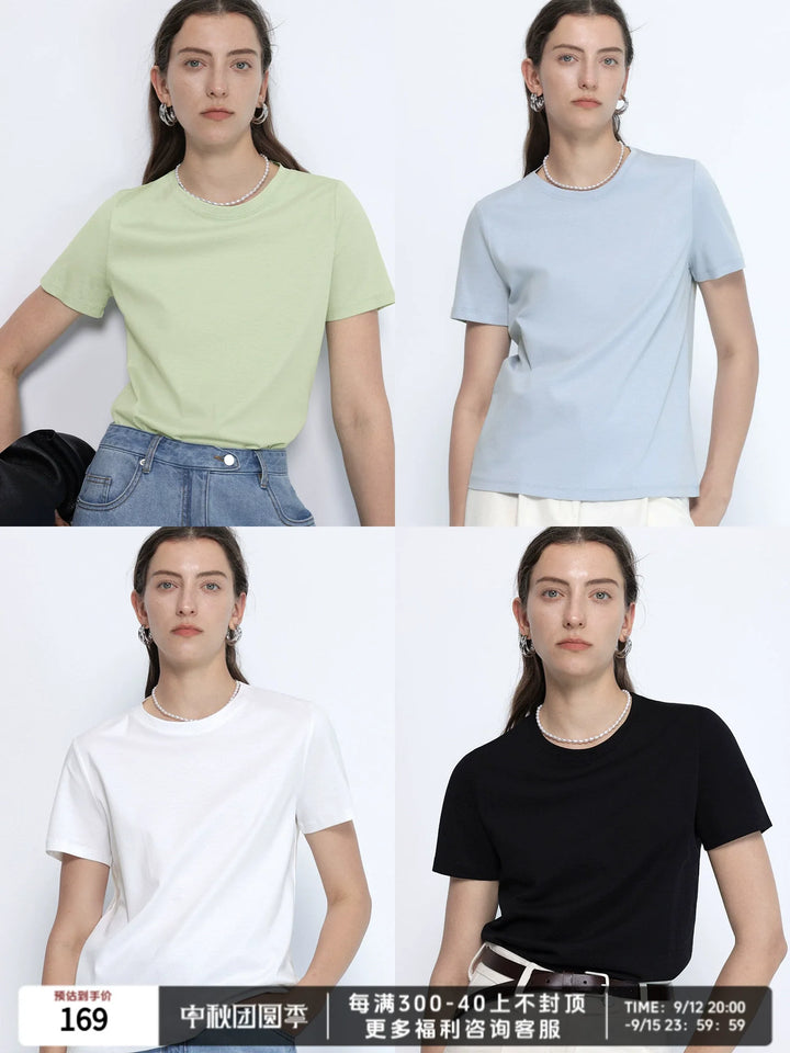 Mulberry Silk Pima Cotton Tee