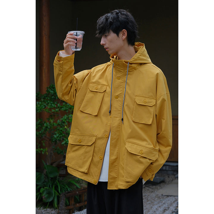 Hooded Multi-Pocket Jacket