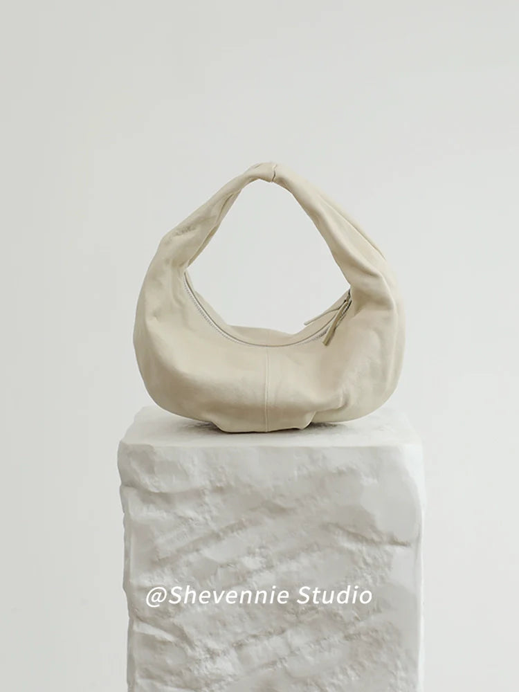 Sheepskin Crescent Bag