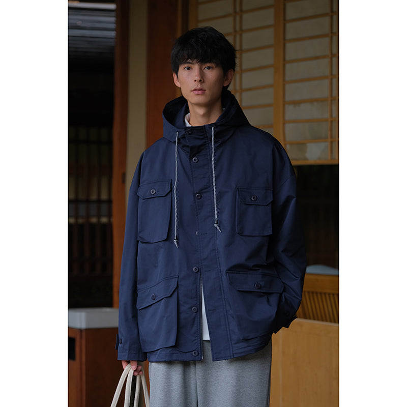 Hooded Multi-Pocket Jacket