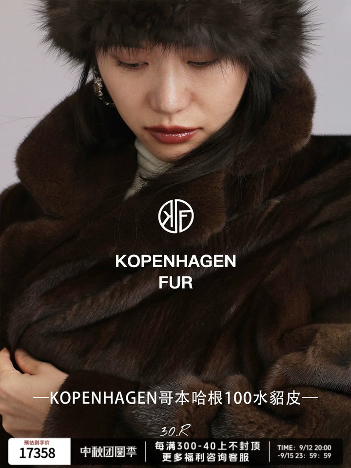 Golden Mink Fur Coat