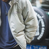 Navy Blue Waterproof Hooded Winter Jacket - Men's Retro Style