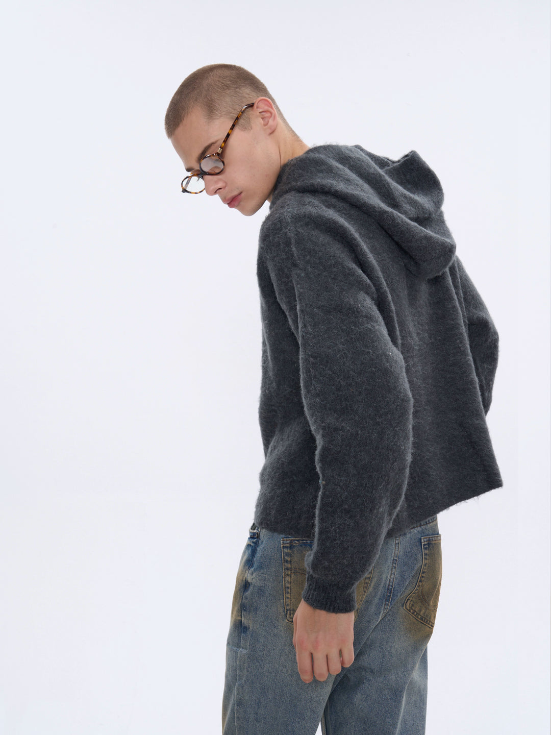 Mohair Hoodie Sweater