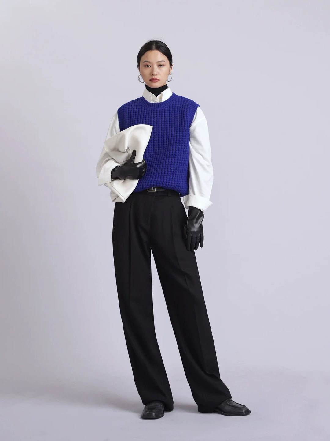 Slim Wool Flannel Trousers