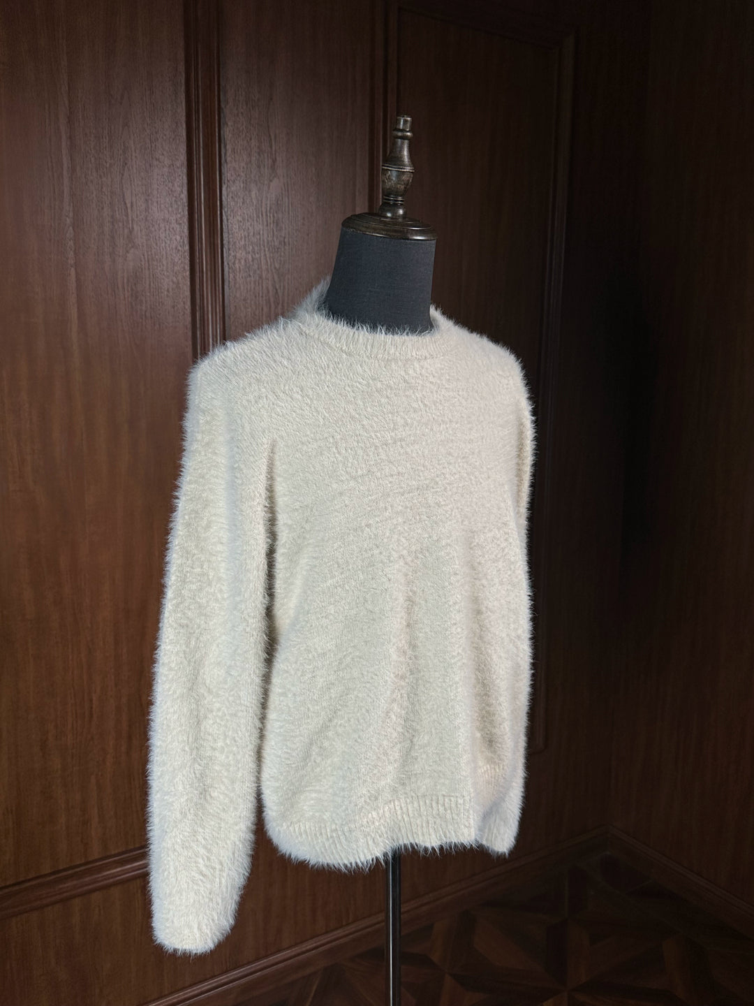 Soft Mink Knit Crewneck Sweater