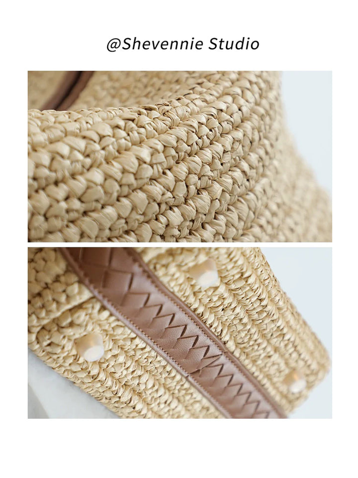 Woven Leather Shoulder Bag