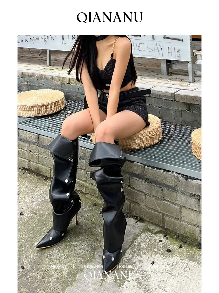 Sculpted Elegance Stiletto Boots