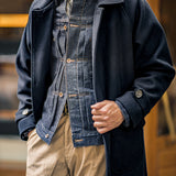 Japanese Retro Woolen Coat Men's Autumn/Winter