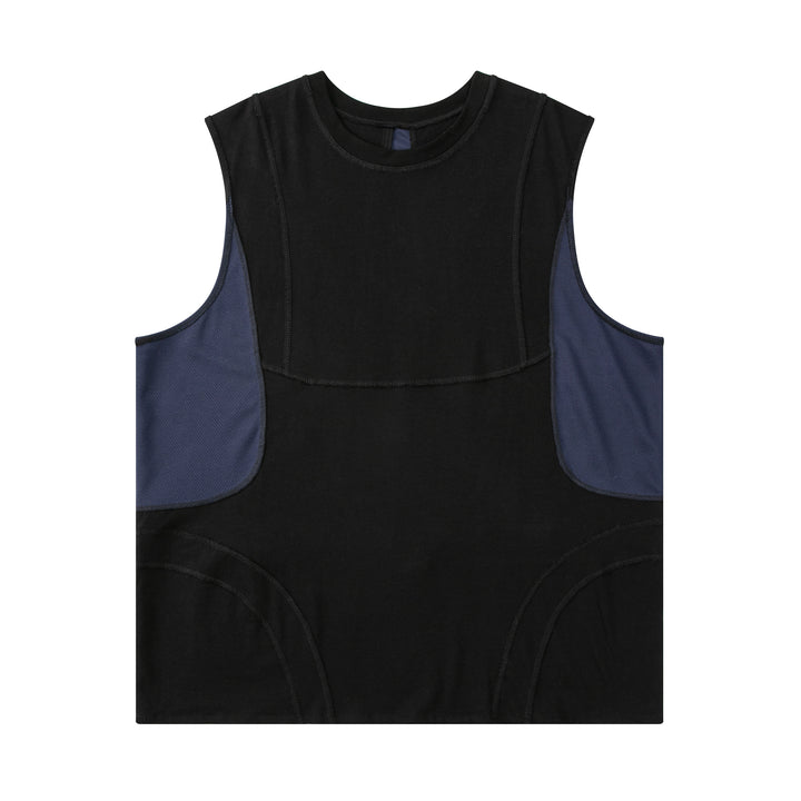 Mesh Patchwork Vest