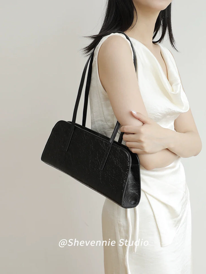 Leather Square Shoulder Bag