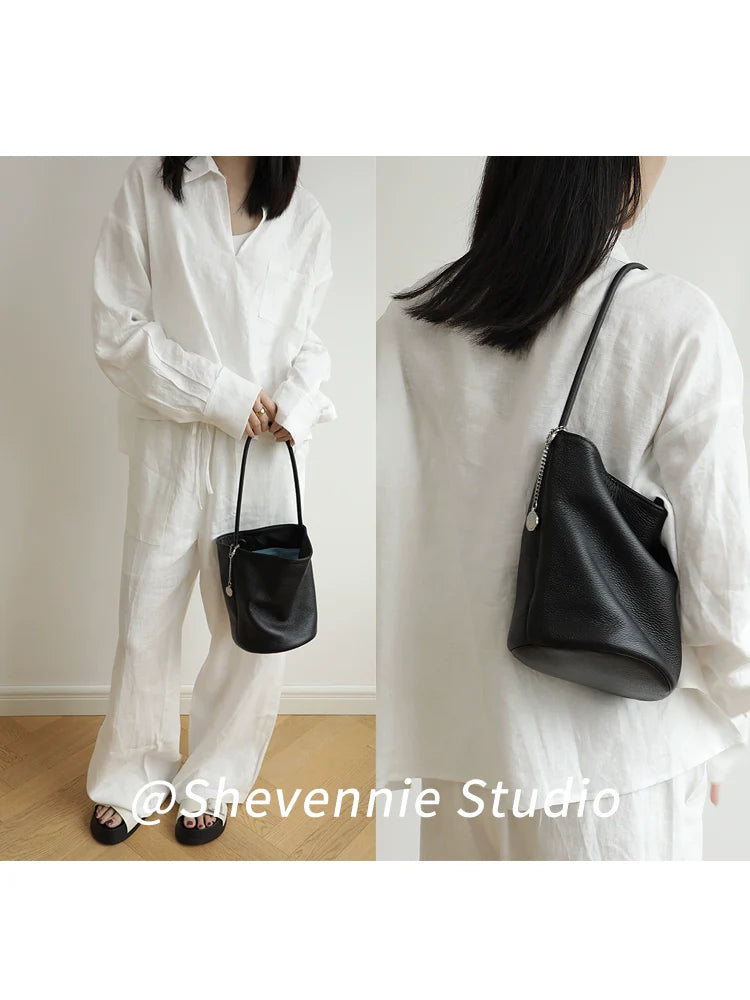 Shevennie Soft Leather Tote