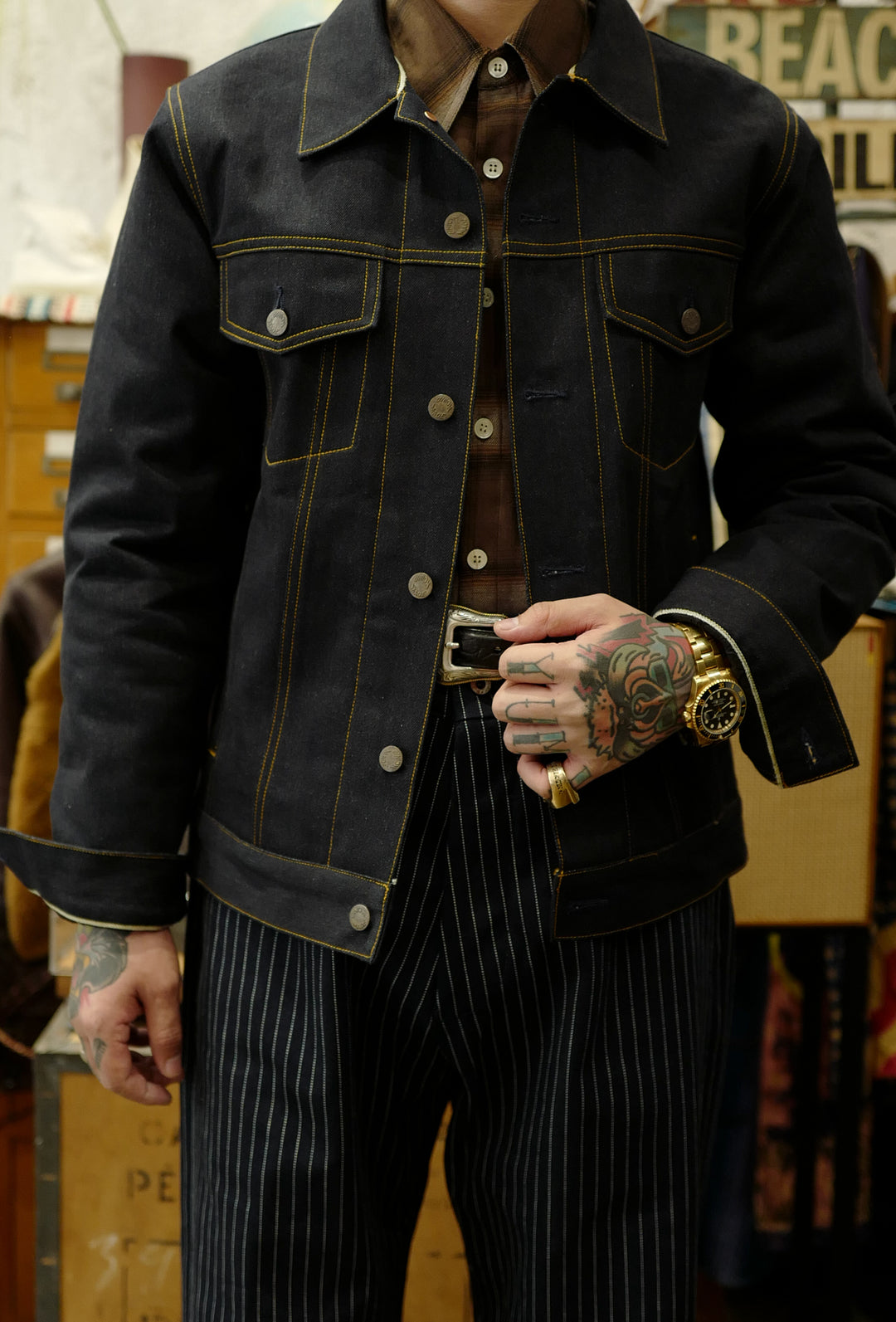 Imported Wool Denim Jacket