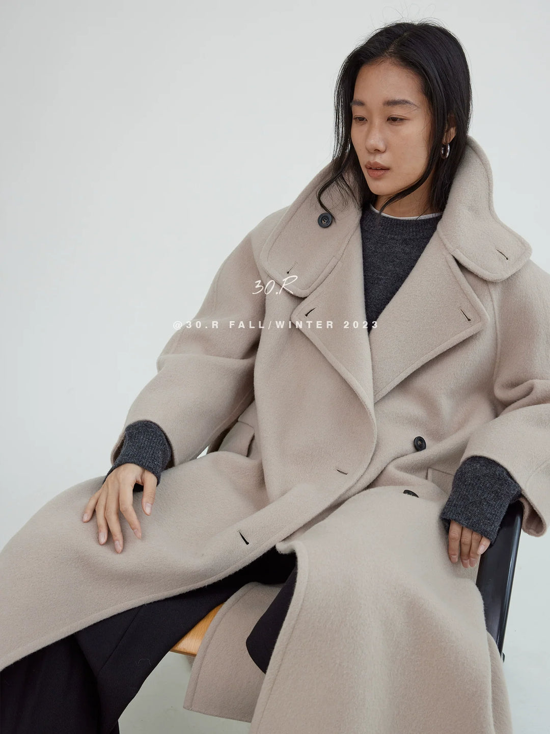 Twill Wool Overcoat