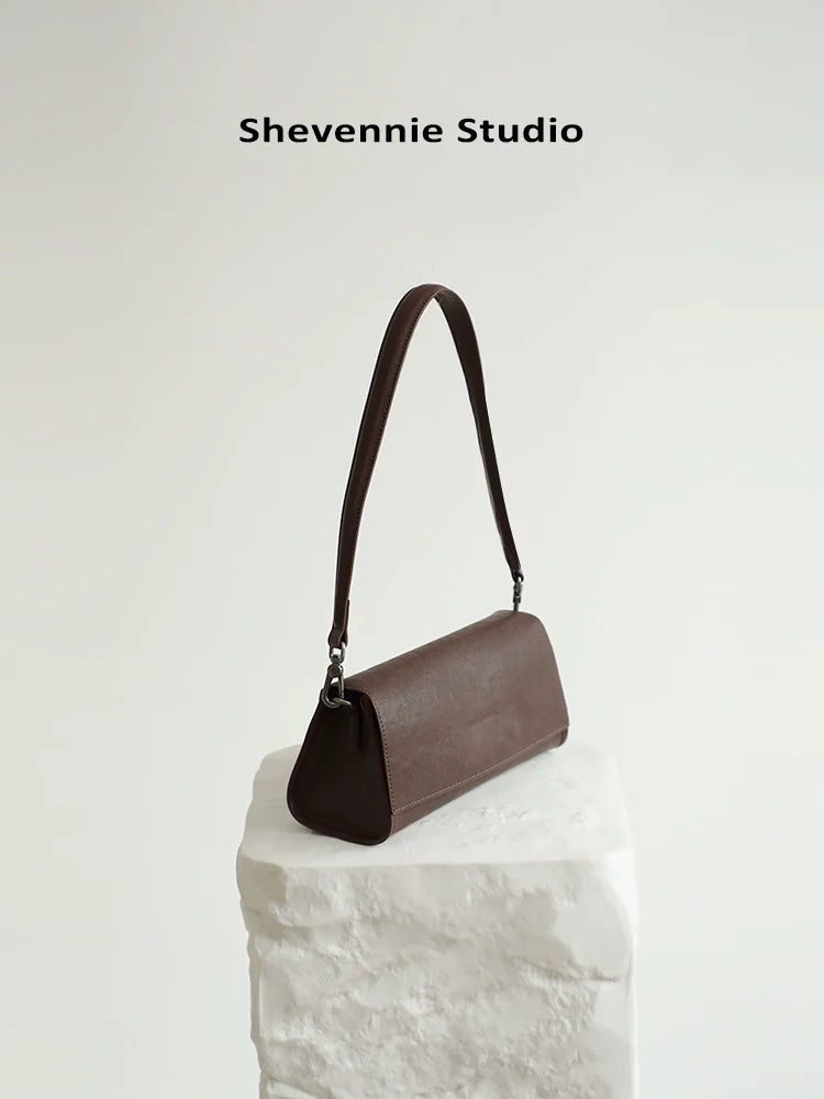 Leather Square Shoulder Bag