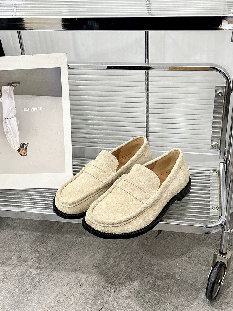 Sheepskin Suede Loafers