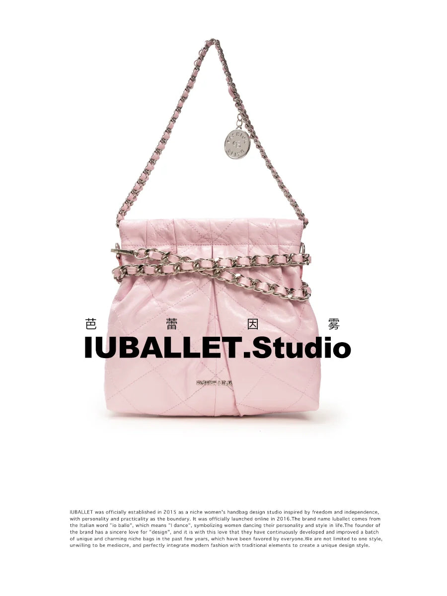 Ballet Pleat Shoulder Bag