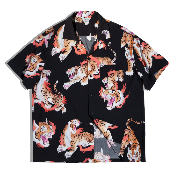 Ukiyo-E Tiger Print Shirt