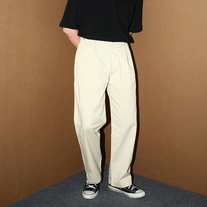 Cropped Cotton Trousers