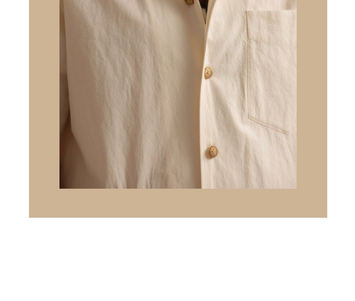 Embroidered Cuban Collar Shirt