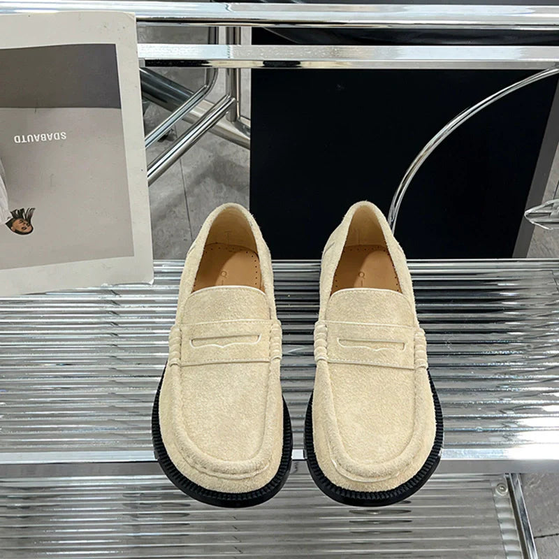 Sheepskin Suede Loafers