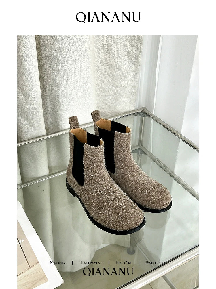 Chelsea Suede Ankle Boots