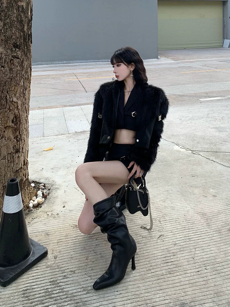 Ex-Boyfriend Leather Heel Boots