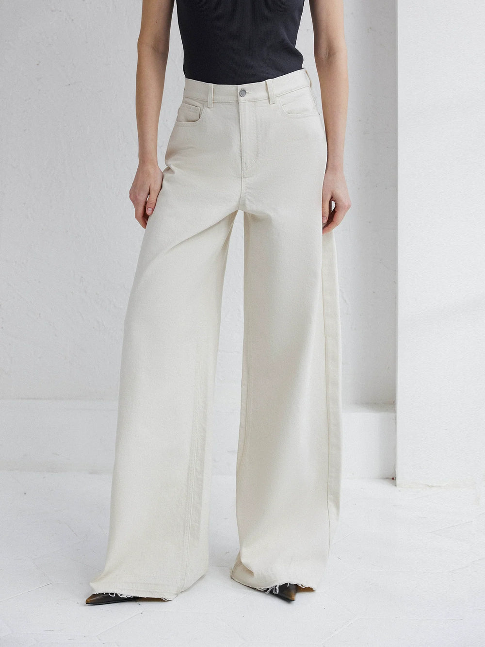 Turkish Denim Wide-Leg Pants