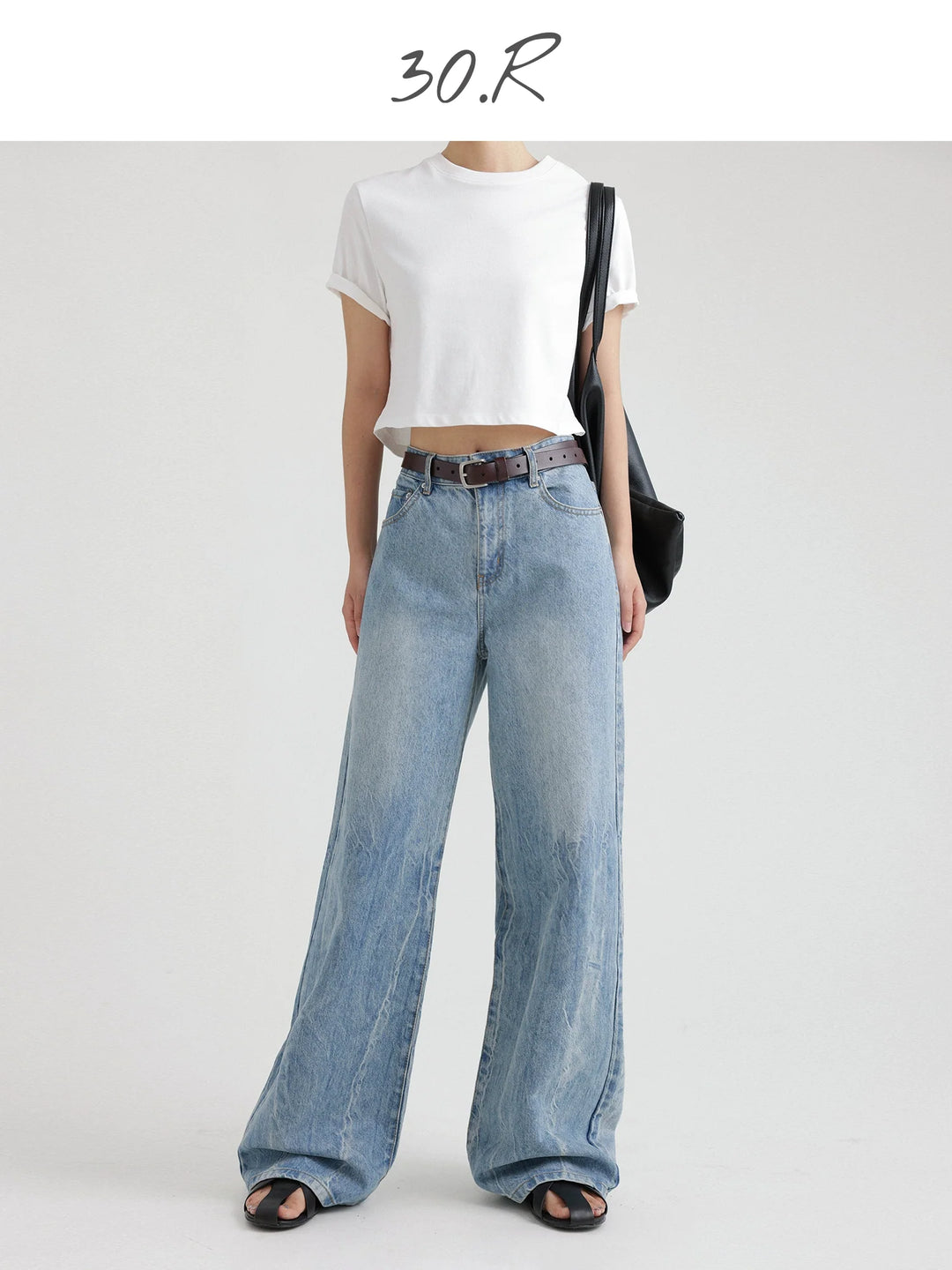 Natural Wide-Leg Denim