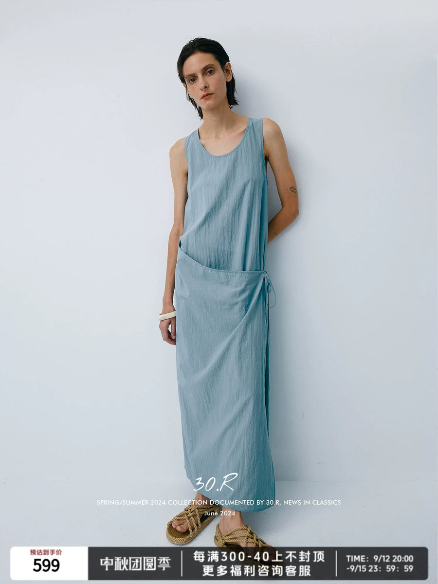 Tencel Nylon Midi Dress