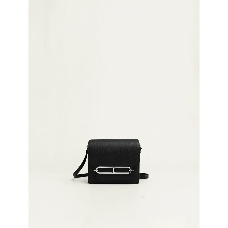 Leather Square Shoulder Bag