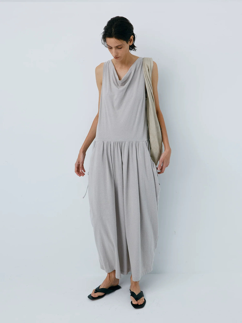 Cocoon Cotton Linen Dress