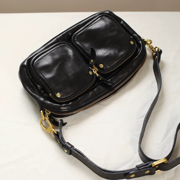 Retro Leather Chest Bag