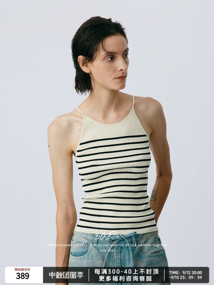 Striped Knitted Camisole