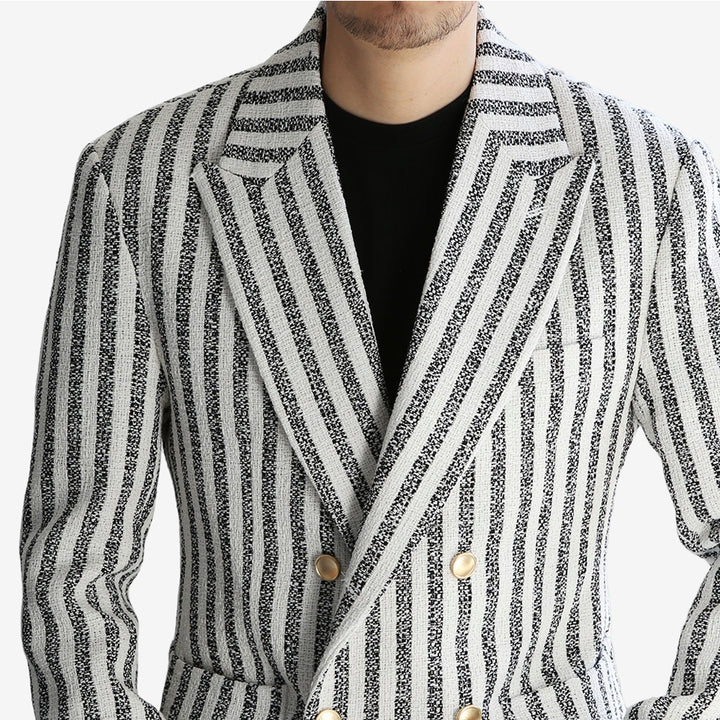 Striped Tweed Blazer