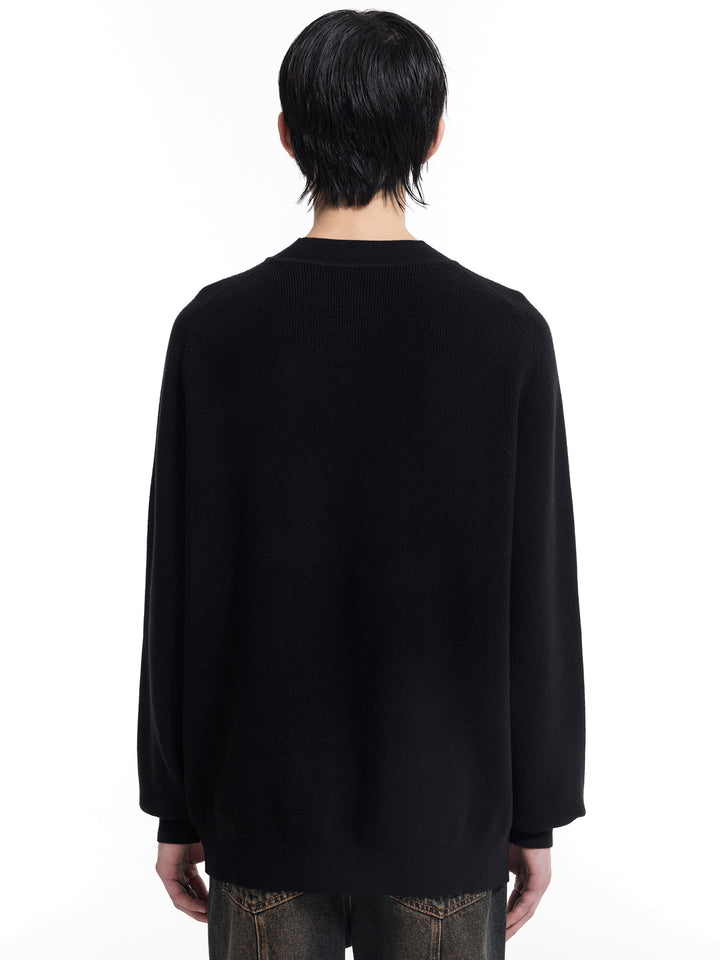 Double-Line Round Neck Sweater