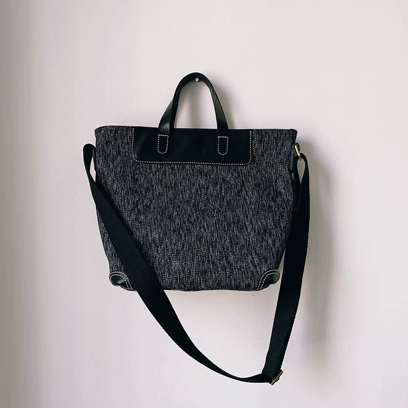 Canvas & Leather Mini Tote