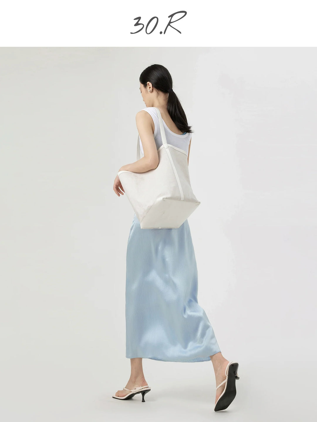 Acetate Midi Skirt