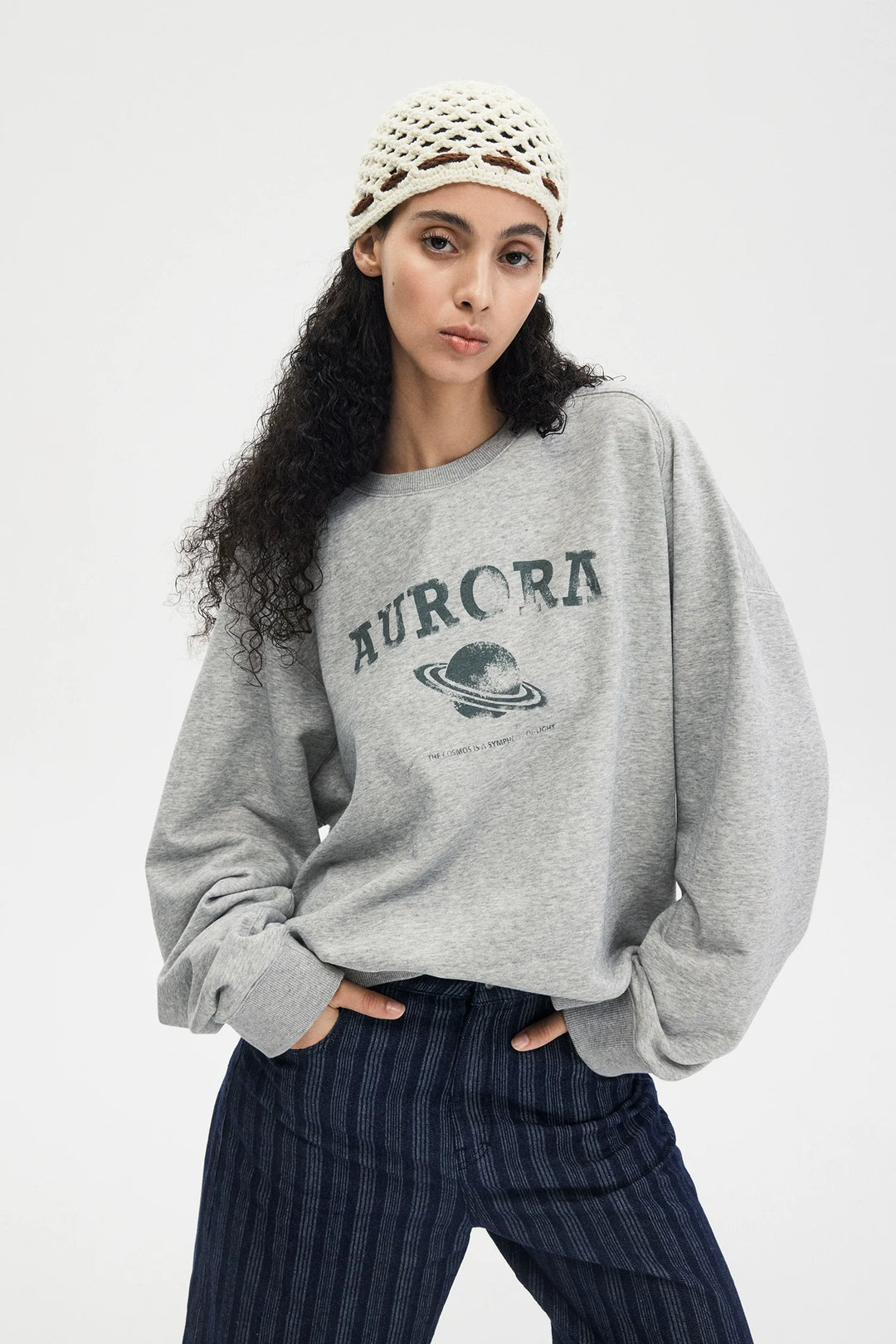 Glacier Gray Crew Neck Sweatshirt