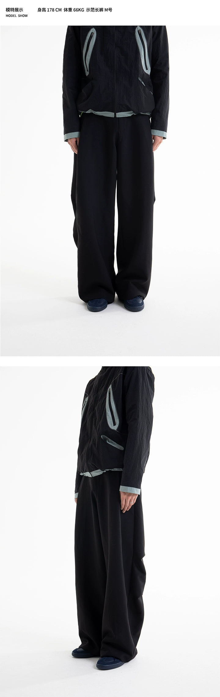 Pleated Cargo Trousers