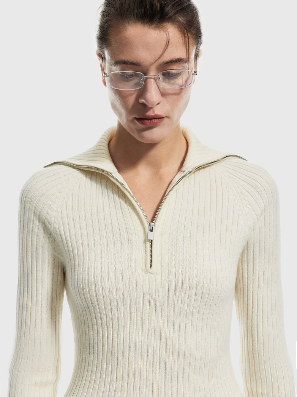 Wool High-Neck Pullover