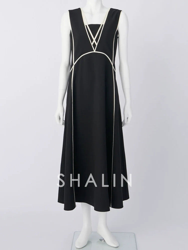 A-Line V-Neck Dress