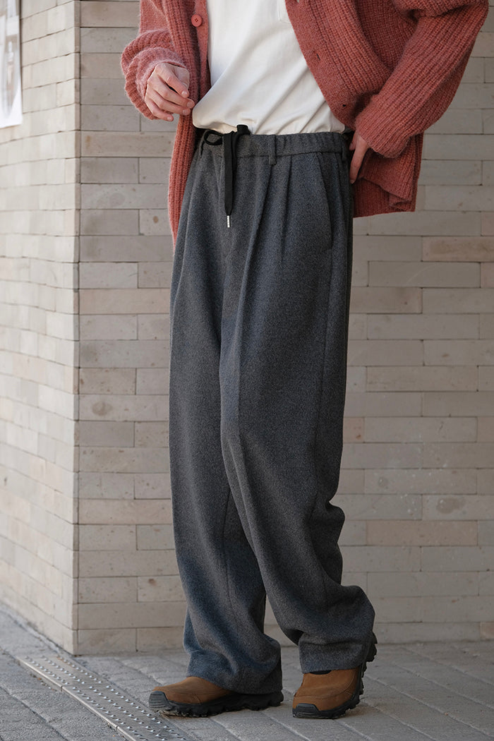 Wool Drawstring Trousers