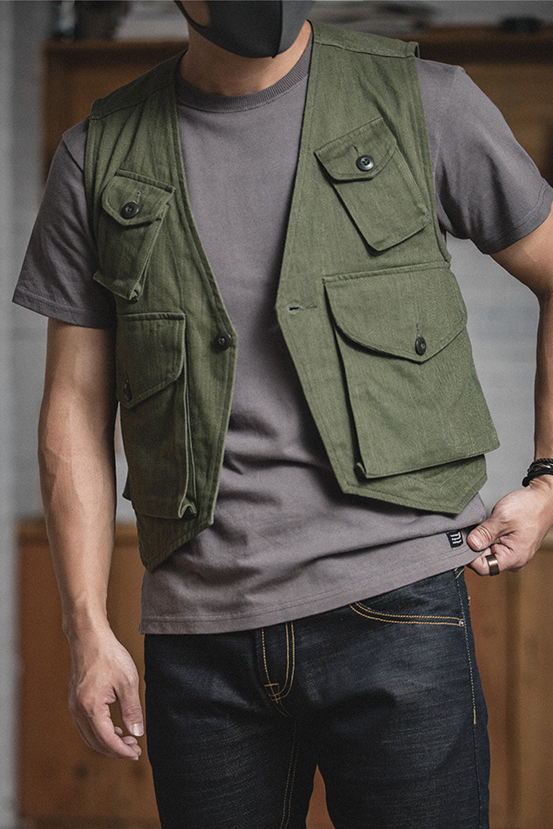 Khaki Paratrooper Vest