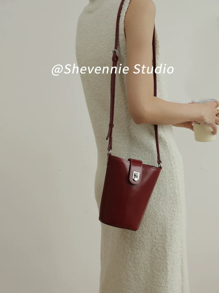 Shevennie Leather Crossbody Bag