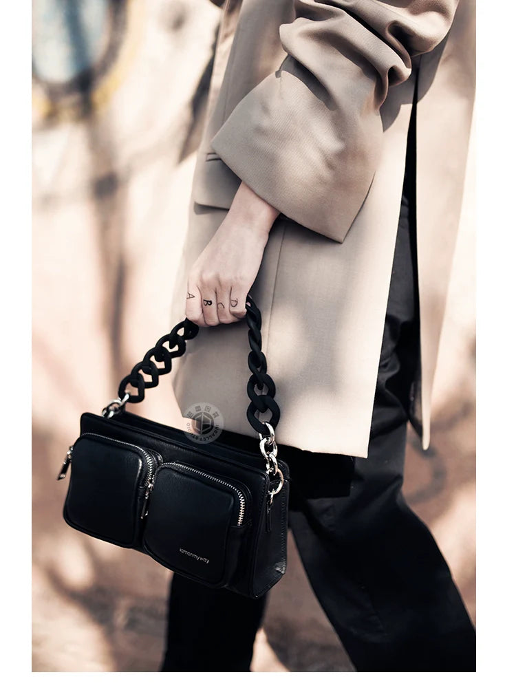 Leather Chain Small Bag