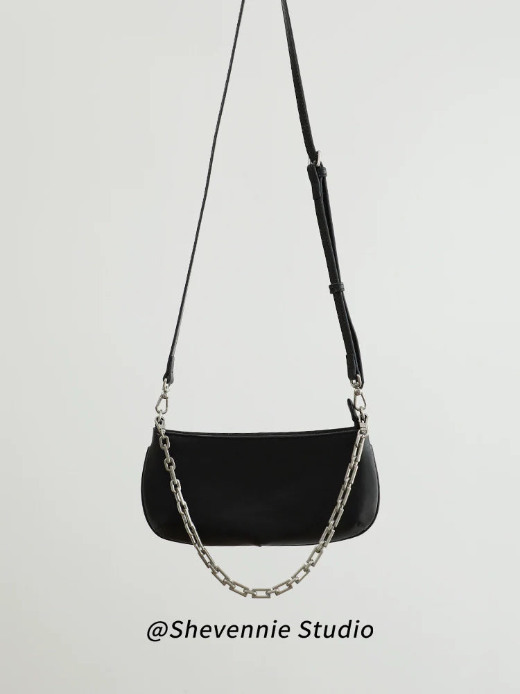 Leather Chain Crossbody