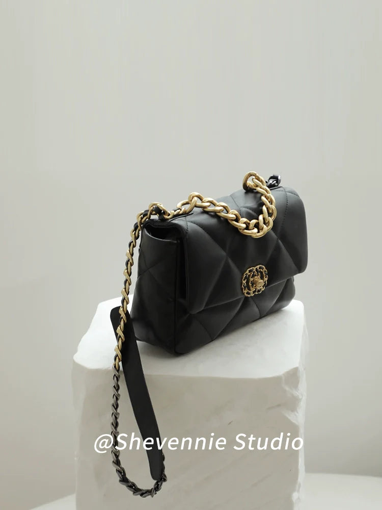 Shevennie Leather Chain Bag