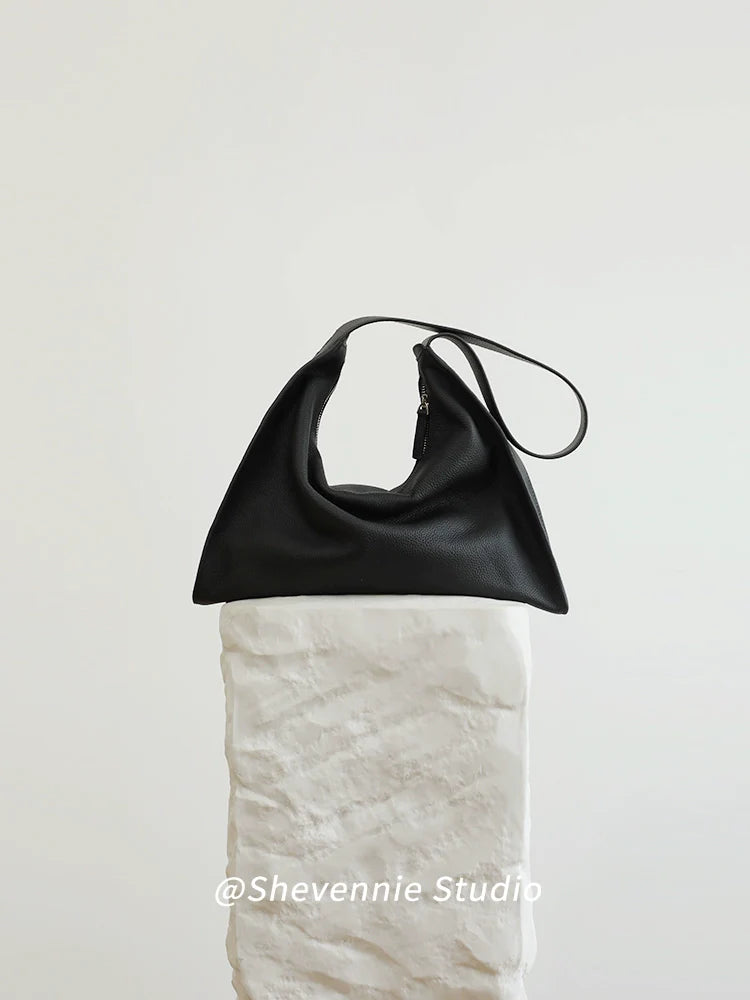 Leather Commuter Shoulder Tote