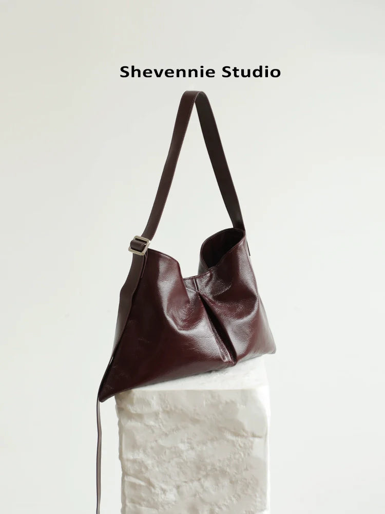 Waxed Leather Commuter Tote