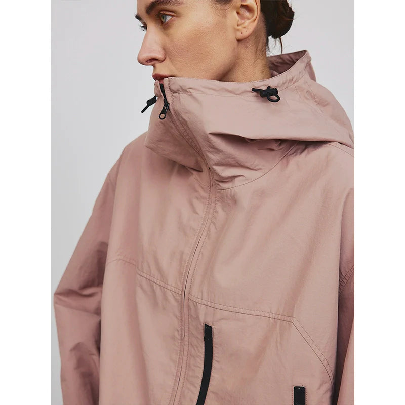 Abstract Hooded Jacket